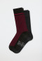 Chaussettes pour homme lot de 2 coton Pima rouge foncé/noir - Long Life Cool