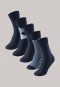 Men's socks in a 5-pack stay fresh patterned midnight blue - Bluebird