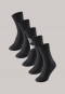 Confezione da 5 calzini da uomo stay fresh con motivo a rombi di colore nero - Bluebird