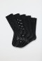 Men's socks 5-pack stay fresh solid patterned black - Bluebird