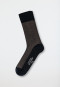 Calzini da uomo in cotone mercerizzato a coste Sahara - selected premium