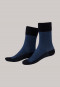 Men's socks mercerized cotton striped pattern midnight blue - selected! premium