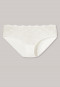 Tulle hipster brief with embroidery natural white - Secret Embroidery