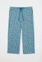 Pantaloni 3/4 a fiori blu-grigio - Mix+Relax