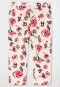 Pantalone a 3/4 con tasche realizzato in modal e dotato di stampa floreale, color sahara - Mix+Relax