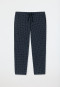 Broek 3/4-lengte stippen donkerblauw - Mix+Relax