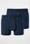 Pantaloni corti a costine sottili, pacco da 2 con patta a righe blu scuro - Original Classics