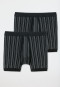 Pantaloni corti a costine sottili, confezione da 2, con mosca nera a righe - Original Classics