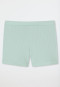 Hose kurz Interlock Organic Cotton Rib-Optik mint - Mix+Relax