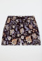 Hose kurz Palmen Blumen schwarz - Mix+Relax