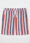 Pantalone corto in tessuto di viscosa a righe, multicolore - Mix+Relax