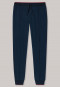 Pantalon long poignets rayures bleu nuit - Mix + Relax