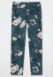 Pants long interlock floral print blue-green - Mix & Relax