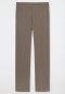 Pantaloni lunghi in Interlock di cotone biologico, grigio tortora - Mix+Relax