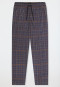 Pantalon long carreaux graphite imprimé - Mix+Relax