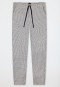 Pants long single jersey jacquard stripes midnight blue - Mix+Relax