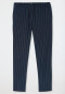 Long midnight blue striped pants - Mix+Relax