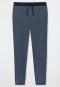 Hose lang Tencel dunkelblau-gemustert - Mix+Relax