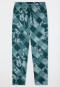 Long Pants, Deep Sea Green, Printed - Mix+ Relax