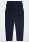 Pantaloni lunghi in velluto blu notte - Mix+ Relax