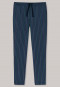Hose lang Webware Bündchen Streifen jeansblau - Mix+Relax