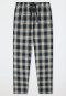 Long pants, woven fabric, curry chequered - Mix+ Relax