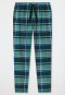 Hose lang Webware kariert mineral/blau - Mix+Relax