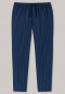 Broek lang flanel strepen blauw  Mix+Relax