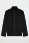 Jas met lange mouwen, dubbelrib, oversized, ritssluiting, warm, zwart - Mix+ Relax