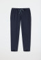 Jersey pants 3/4 length tulip hem midnight blue printed - Mix & Relax