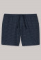 Boxer lungo in jersey con motivo di colore blu scuro - Mix + Relax