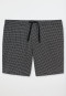 Lange boxer jersey zwart patroon - Mix+Relax