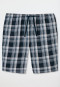 Long woven boxers blue and white check - Mix & Relax