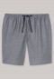 Long Boxer Webware Fischgrat dunkelgrau gemustert - Mix & Relax