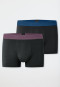 Long shorts 2-pack Organic Cotton woven elastic waistband multi-colored - 95/5