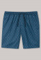 Long boxers woven fabric blue-gray patterned - Mix & Relax