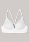 Reggiseno lounge in microfibra senza chiusura con incrocio sulla schiena di colore bianco - Mix & Relax Lounge