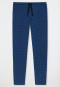 Lounge pants long fine interlock letters blue - Mix & Relax