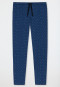 Pantalon d'intérieur long interlock fin lettres bleu - Mix + Relax
