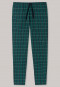 Long lounge pants fine interlock green checkered - Mix & Relax