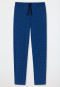 Loungehose lang Feininterlock Organic Cotton gemustert aqua - Mix+Relax