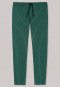 Lounge pants long fine interlock stripes green - Mix+Relax