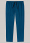 Loungehose lang Flanell Streifen nachtblau - Mix+Relax