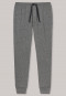 Loungehose lang Jersey Bündchen dunkelgrau meliert - Mix & Relax Cotton