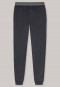 Loungehose lang Jersey Bündchen dunkelgrau - Mix & Relax Cotton Modal