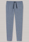 Loungehose lang Jersey dunkelblau meliert - Mix & Relax Cotton