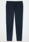 Pantalon lounge bleu foncé en jersey - Mix & Relax Cotton