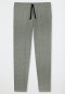 Loungehose lang Jersey khaki gemustert - Mix+Relax
