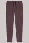 Loungehose lang Jersey rotbraun - Mix & Relax Cotton Modal