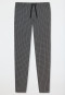 Loung pants long jersey black patterned - Mix & Relax